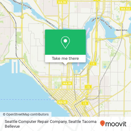 Mapa de Seattle Computer Repair Company