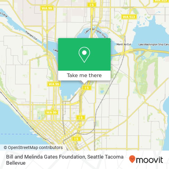 Bill and Melinda Gates Foundation map