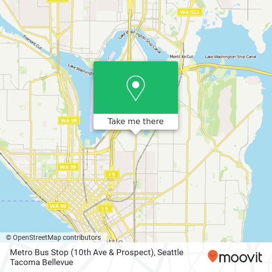 Metro Bus Stop (10th Ave & Prospect) map