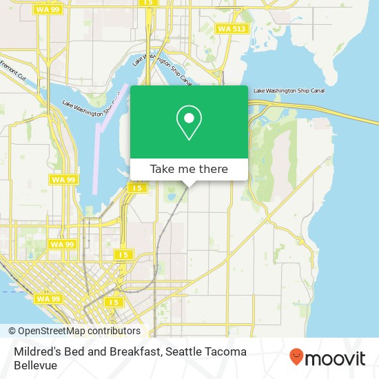 Mildred's Bed and Breakfast map