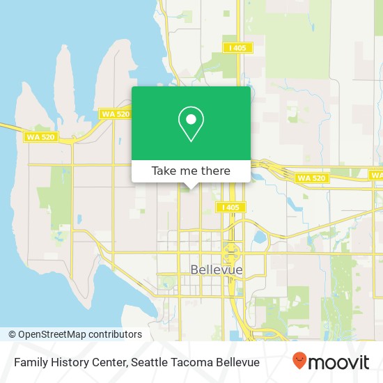 Family History Center map