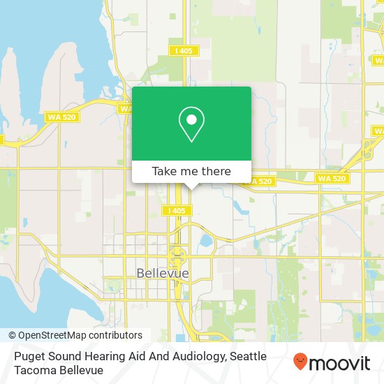 Mapa de Puget Sound Hearing Aid And Audiology