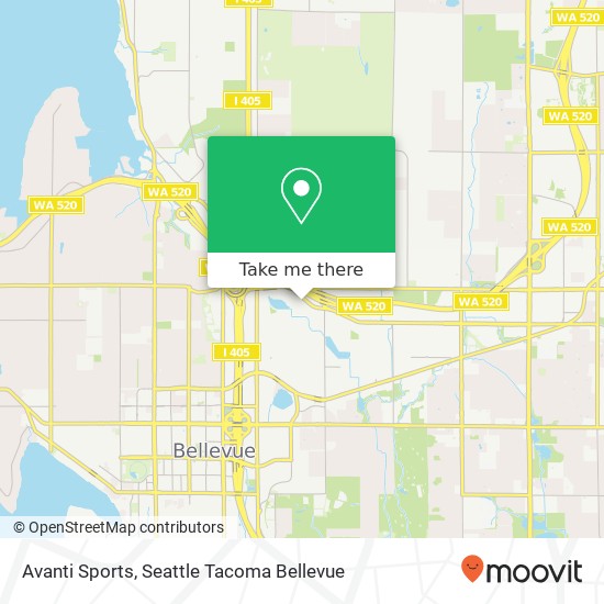 Avanti Sports map