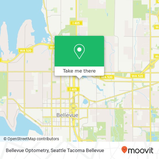 Bellevue Optometry map