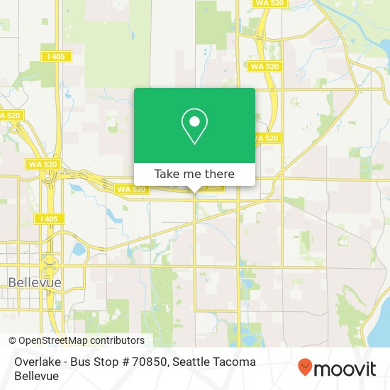 Mapa de Overlake - Bus Stop # 70850