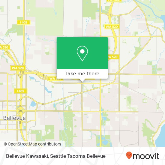 Bellevue Kawasaki map