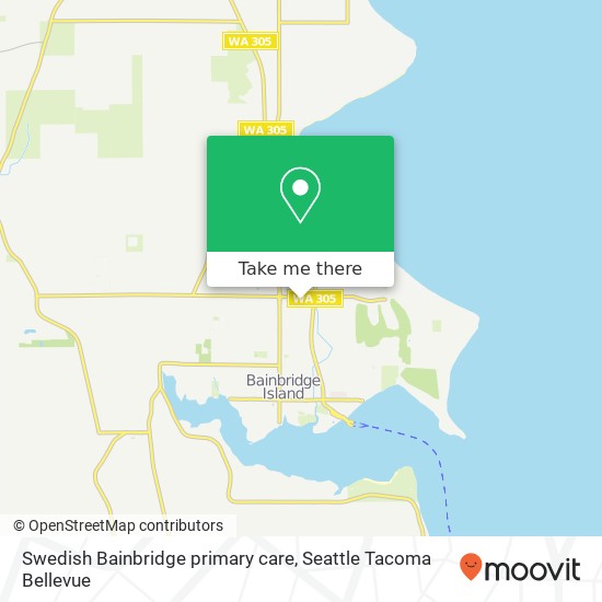 Swedish Bainbridge primary care map