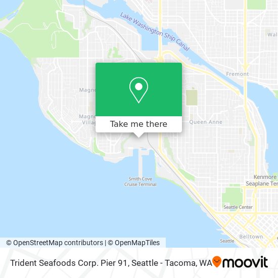 Trident Seafoods Corp. Pier 91 map