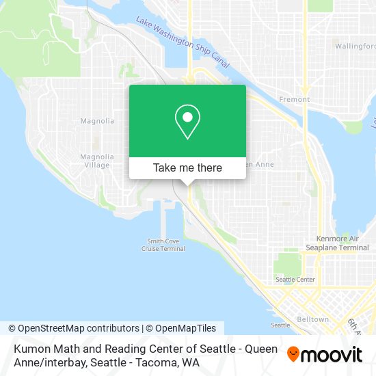 Kumon Math and Reading Center of Seattle - Queen Anne / interbay map