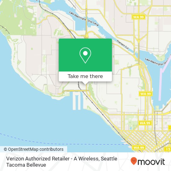 Mapa de Verizon Authorized Retailer - A Wireless