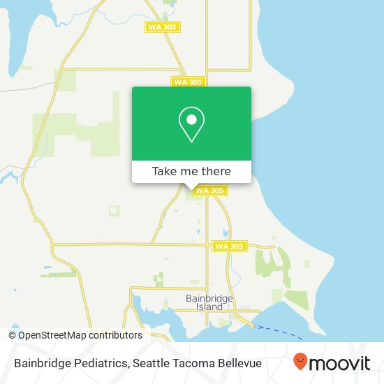 Bainbridge Pediatrics map