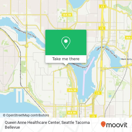 Queen Anne Healthcare Center map