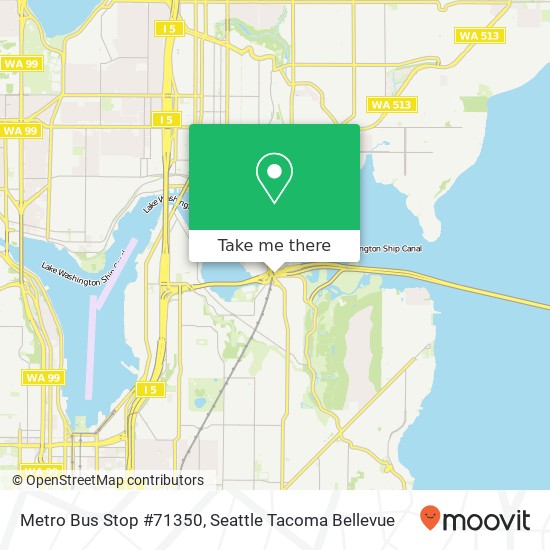 Mapa de Metro Bus Stop #71350