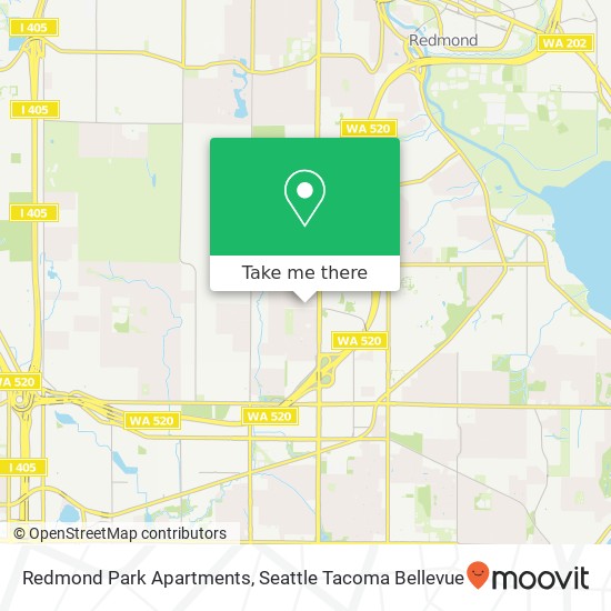 Mapa de Redmond Park Apartments