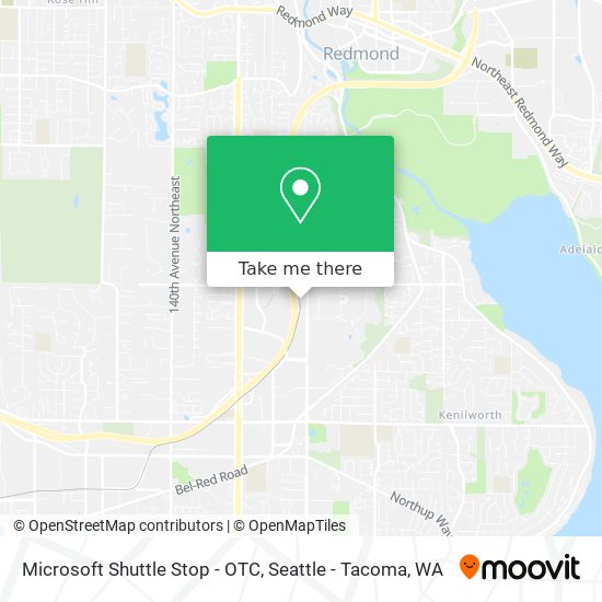 Microsoft Shuttle Stop - OTC map