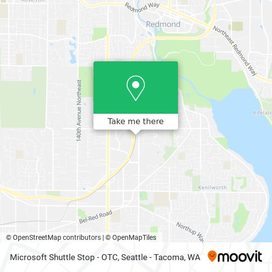 Mapa de Microsoft Shuttle Stop - OTC
