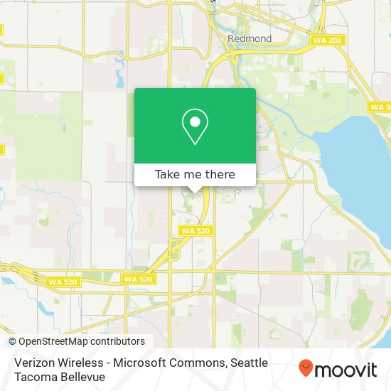 Verizon Wireless - Microsoft Commons map