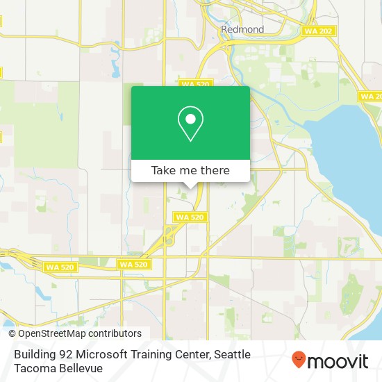 Building 92 Microsoft Training Center map