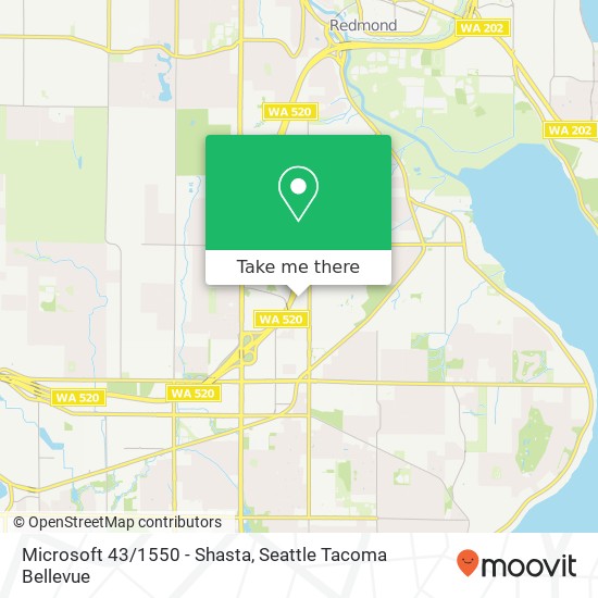 Mapa de Microsoft 43/1550 - Shasta