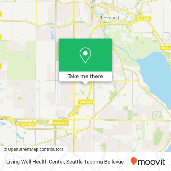 Living Well Health Center map