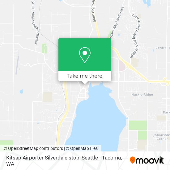 Mapa de Kitsap Airporter Silverdale stop