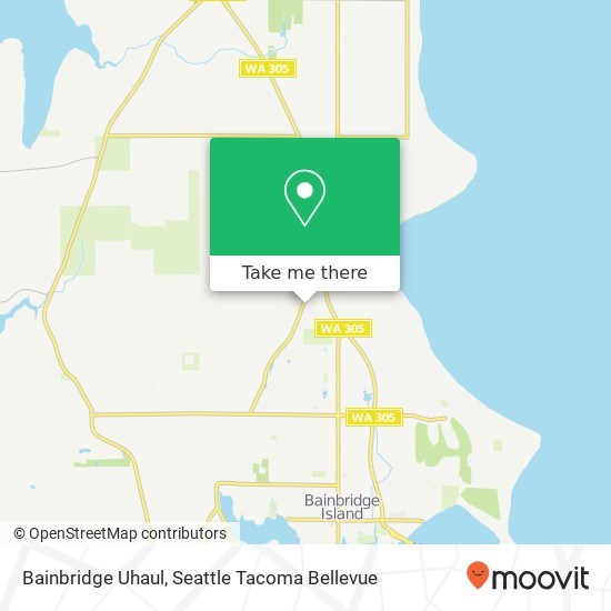 Bainbridge Uhaul map