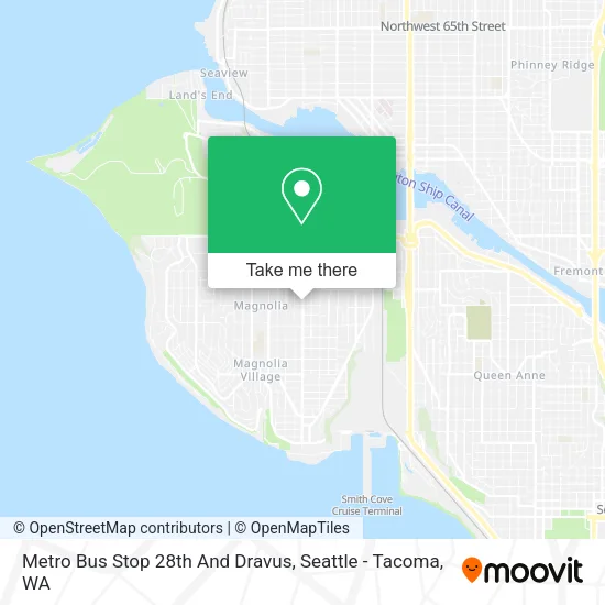 Mapa de Metro Bus Stop 28th And Dravus