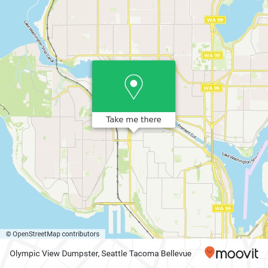 Olympic View Dumpster map