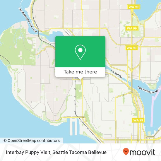 Interbay Puppy Visit map