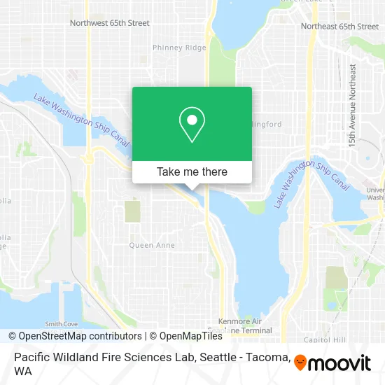 Mapa de Pacific Wildland Fire Sciences Lab