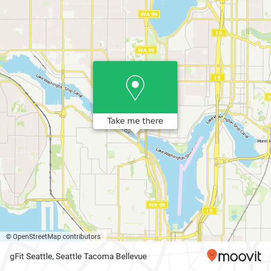 gFit Seattle map