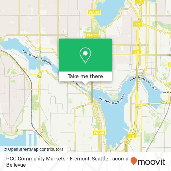 PCC Community Markets - Fremont map
