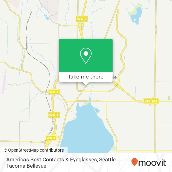 America's Best Contacts & Eyeglasses map