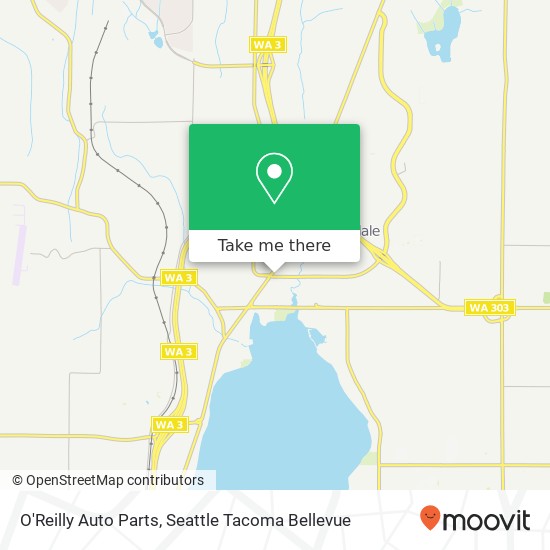 O'Reilly Auto Parts map