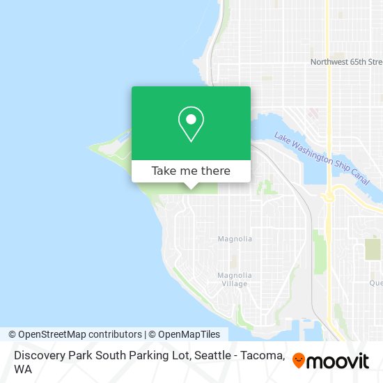 Discovery Park South Parking Lot map