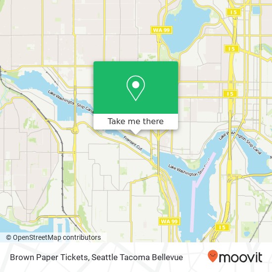 Brown Paper Tickets map