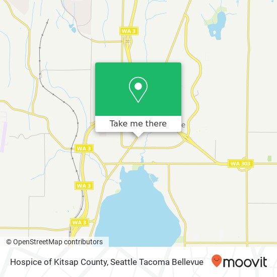 Hospice of Kitsap County map