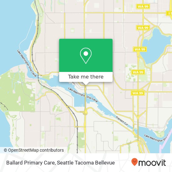 Ballard Primary Care map