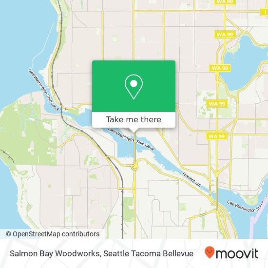 Salmon Bay Woodworks map