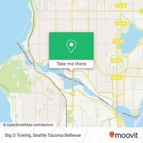 Big D Towing map