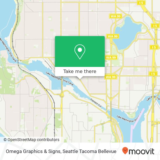 Mapa de Omega Graphics & Signs
