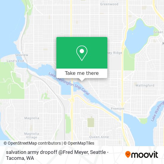 salvation army dropoff @Fred Meyer map
