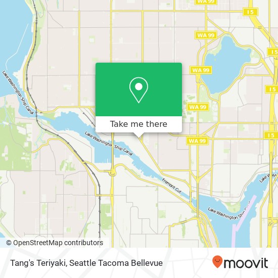 Mapa de Tang's Teriyaki