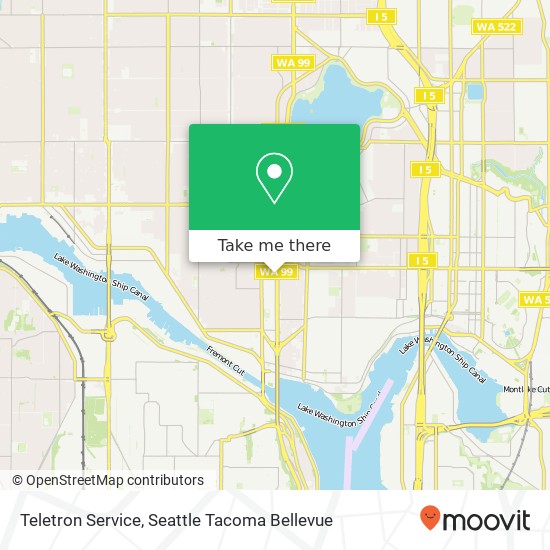 Teletron Service map