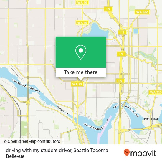 driving with my student driver map