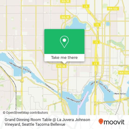 Grand Dinning Room Table @ La Juvera Johnson Vineyard map