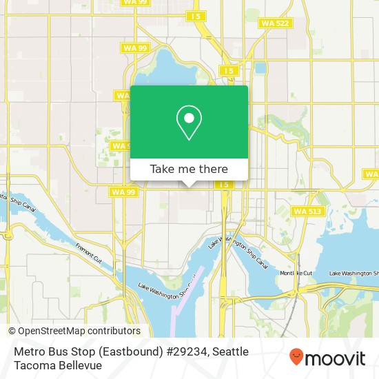 Mapa de Metro Bus Stop (Eastbound) #29234