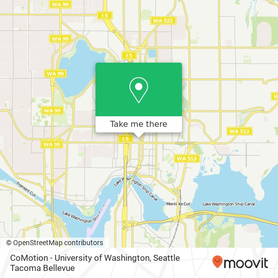 Mapa de CoMotion - University of Washington