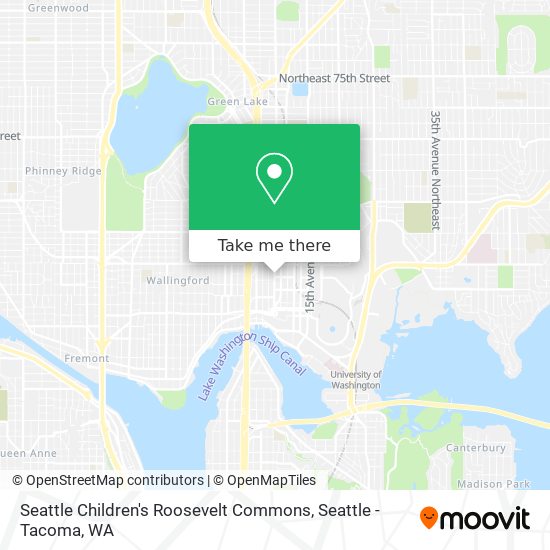 Mapa de Seattle Children's Roosevelt Commons