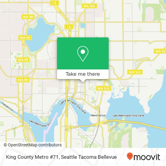 King County Metro #71 map